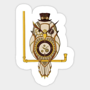 Steampunk Owl Sticker